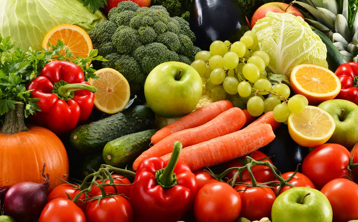 Em caso de agravamento da cistite, o cardápio deve incluir frutas e vegetais frescos